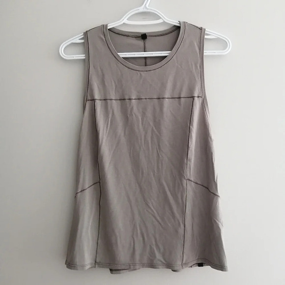 Lululemon Lab Sarala Cotton Tank Top Special Edition Iron Grey Gray Small - Picture 3 of 15